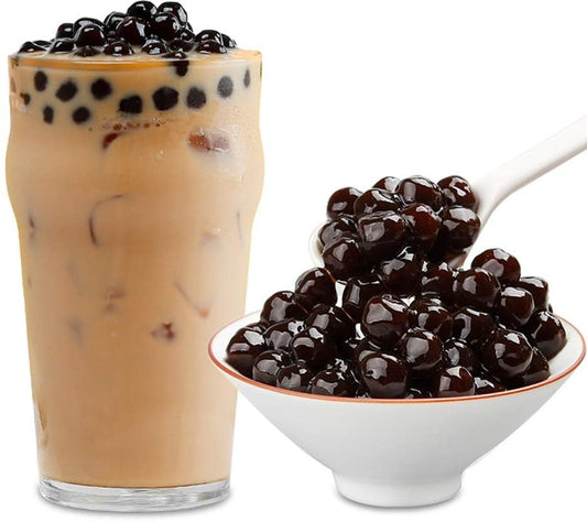 Kajal Real Tapioca Beads for Bubble Tea – 1 kg | Tapioca Boba Balls for Boba Milk Tea | Perfect for Boba Milk Tea, Iced Coffee, Iced Tea, Slushies, and Mixed Fruit Drinks with Kajal Sticker