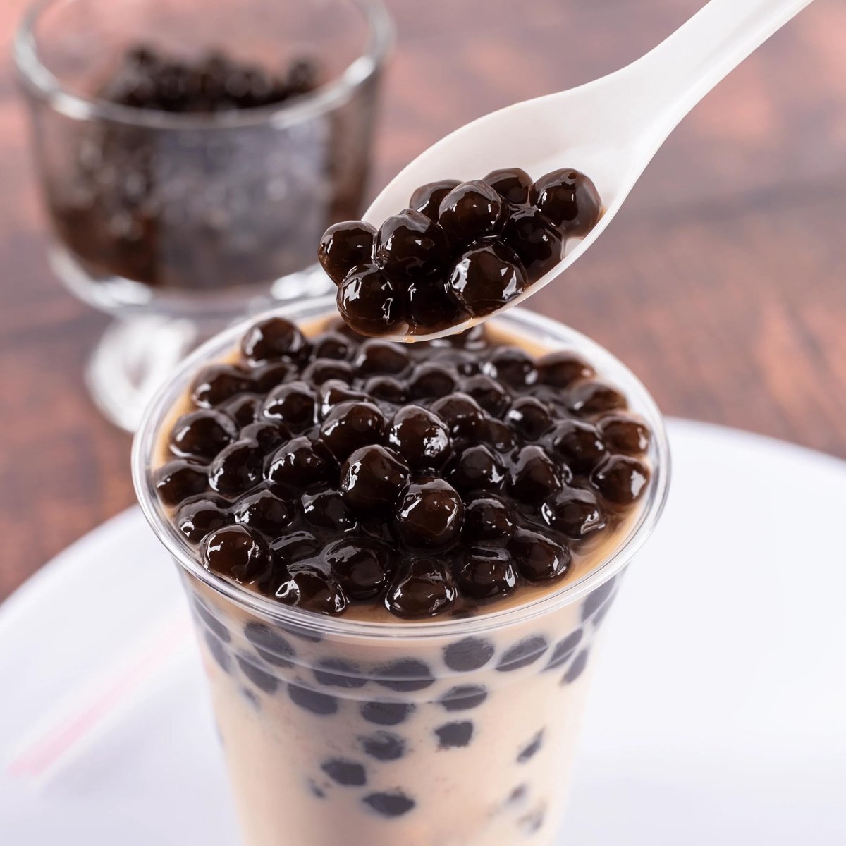 Kajal Real Tapioca Beads for Bubble Tea – 1 kg | Tapioca Boba Balls for Boba Milk Tea | Perfect for Boba Milk Tea, Iced Coffee, Iced Tea, Slushies, and Mixed Fruit Drinks with Kajal Sticker