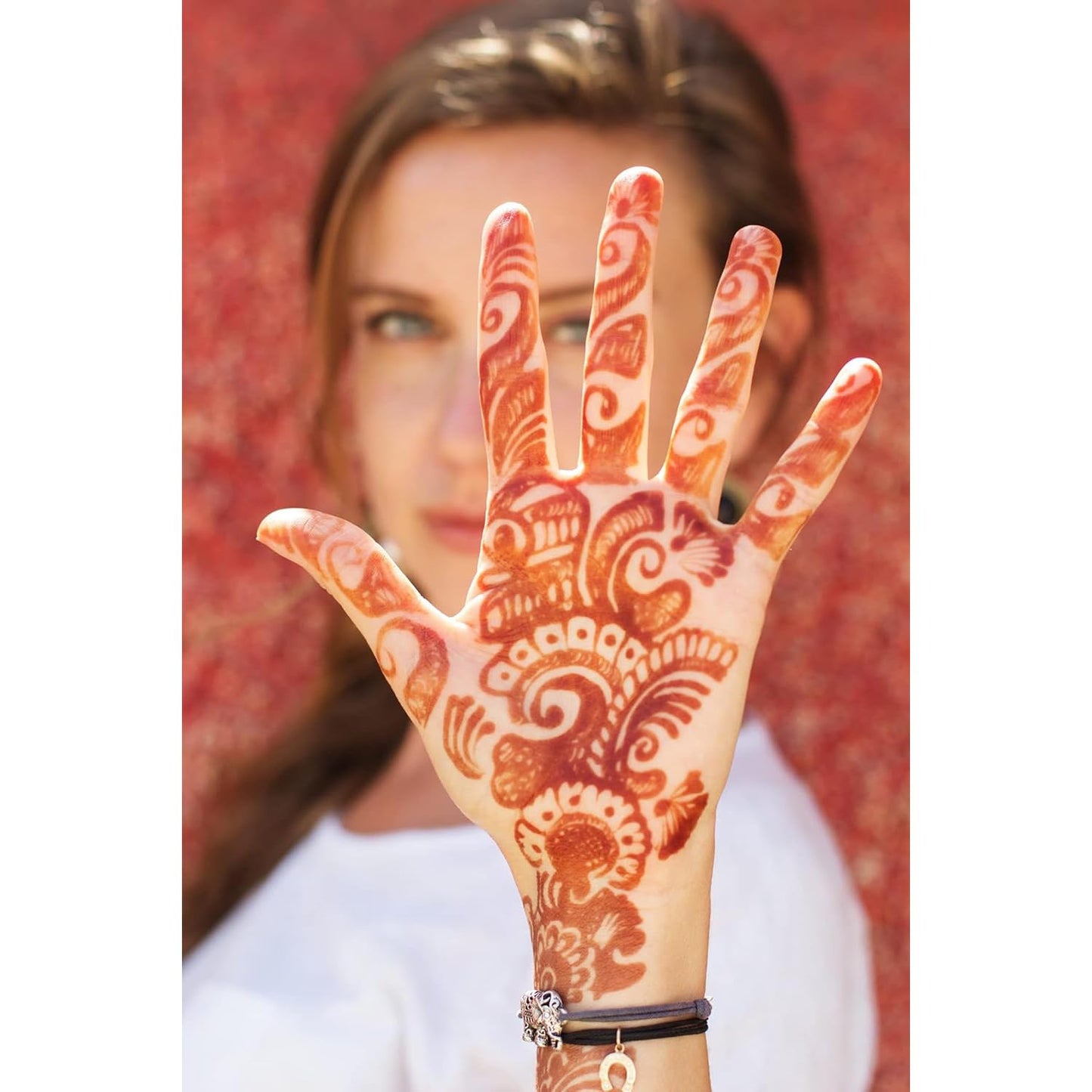Golecha Natural Mehandi Cones – Auburn Reddish-Brown Henna | 100% Natural, No Chemicals, Halal Certified, Skin-Friendly Temporary Body Art