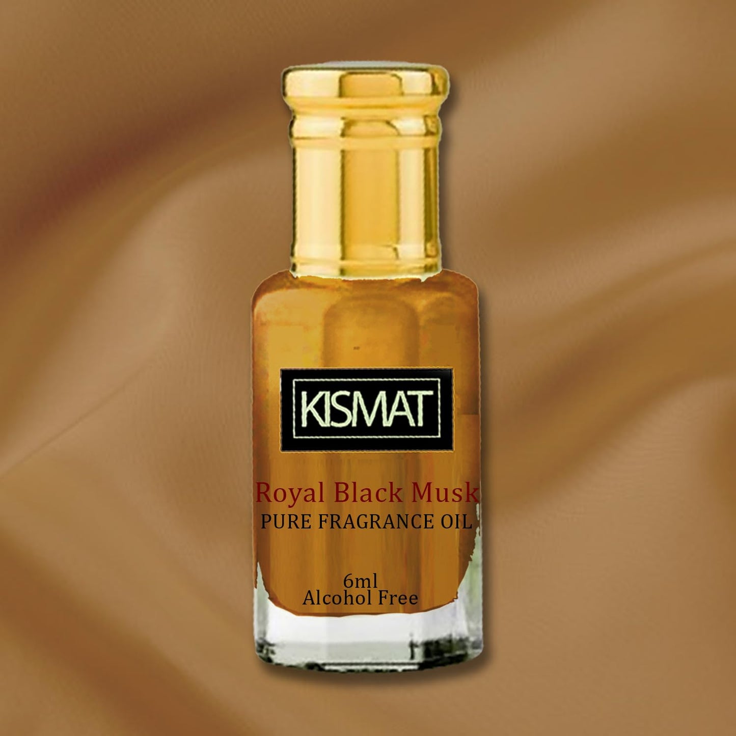 Royal Black Musk Fragrance Oil 6ml - Luxuriöses Unisex Duftöl Alkoholfrei | Langanhaltendes Parfümöl für Männer & Frauen | Perfekt für unterwegs Kompakte mit Kajal