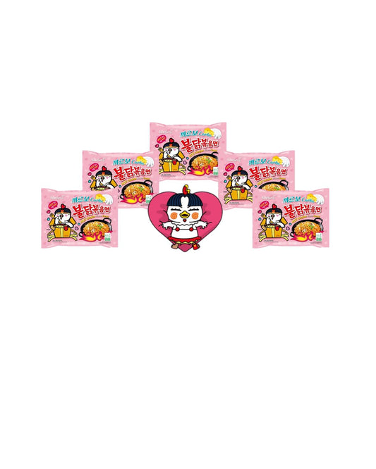 Samyang Hot Chicken Flavour Buldak Ramen Nudeln Carbonara 130g (5 Stück)