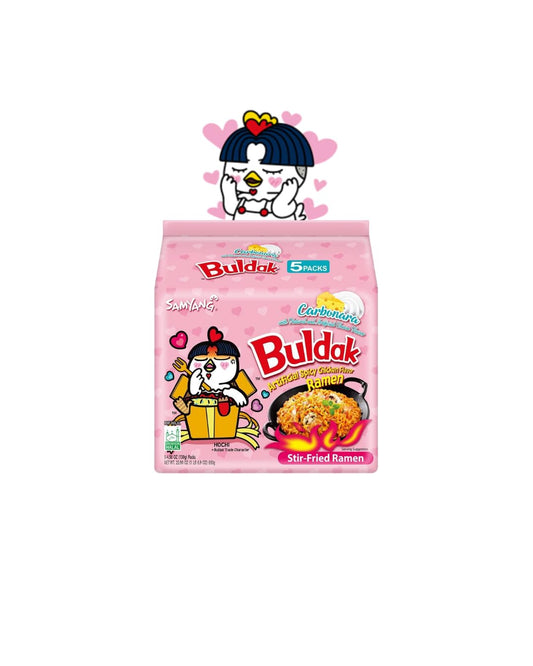 Samyang Hot Chicken Flavour Buldak Ramen Nudeln Carbonara 130g (5 Stück)