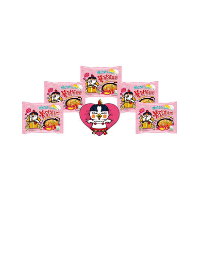 Samyang Hot Chicken Flavour Buldak Ramen Nudeln Carbonara 130g (5 Stück)