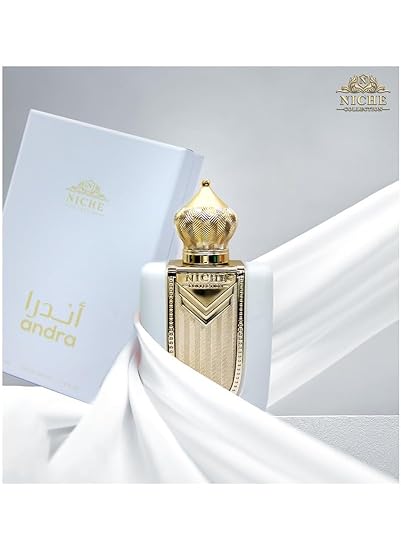 Andra Niche Eau de Parfum 100 ml - Oriental Vanilla Unisex Fragrance with Praline, Caramel & Jasmine | Elegant Perfume with Sandalwood, Cedar Wood & Coumarin