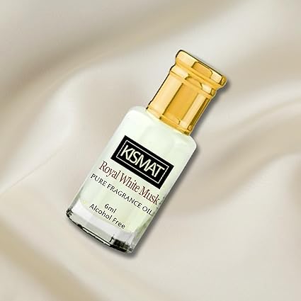 Kajal Royal White Musk Fragrance Oil Alcohol Free Musk Perfume Oil for Men and Women Suitable for Daily Use and Special Occasions 6ml