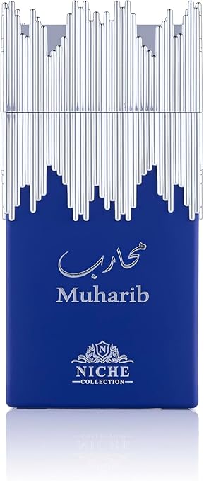 Muharib Niche Collection Eau de Parfum 100 ml - Citrus Spicy Men's Fragrance with Bergamot, Apple, Pineapple & Patchouli | Long-lasting, Masculine Fragrance with Musk Cedar Wood