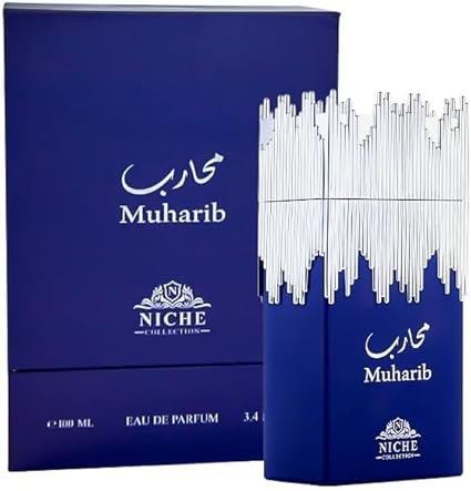 Muharib Niche Collection Eau de Parfum 100 ml - Citrus Spicy Men's Fragrance with Bergamot, Apple, Pineapple & Patchouli | Long-lasting, Masculine Fragrance with Musk Cedar Wood