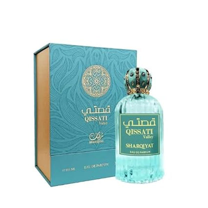 Qissati Valley Sharqiyat 100 ml Oriental Wood Fragrance for Men & Women - Davana, Oud & Patchouli Long Lasting & Luxurious Eau de Parfum Fresh Citrus Notes