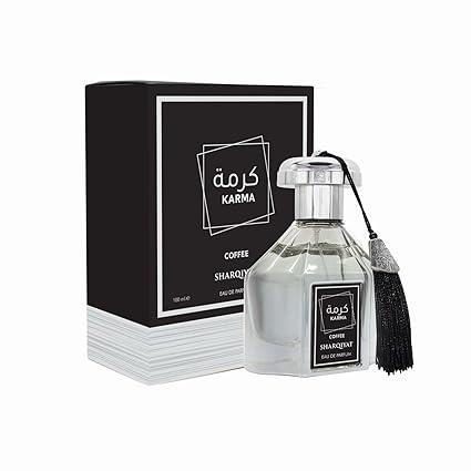 Sharqiyat Karma Coffee Eau de Parfum 100 ml - Oriental Coffee Fragrance for Men and Women Intensive & Seductive with Notes of Coffee, Amber & Musk