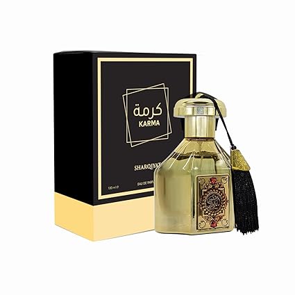 Sharqiyat Karma Eau de Parfum 100 ml - Oriental Fragrance for Men and Women | Exotic Notes of Amber, Oud & Musk Luxurious Perfume for Any Occasion