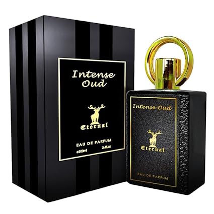 Intense Oud Khalis Eau de Parfum 100 ml Unisex - Arabic Perfume with Oud, Musk & Amber | Oriental Fragrance with Pear, Raspberry, Rose & Saffron